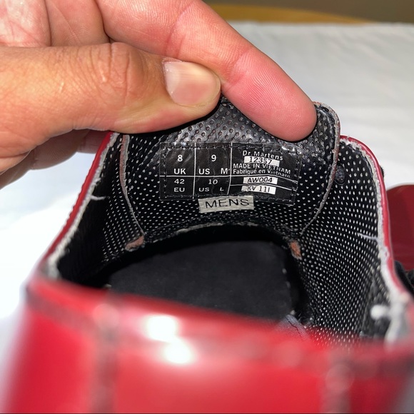 ✨11xHOST PICK✨(RARE) Dr. Martens Cherry Red Leather Lace Up Oxfords - Picture 9 of 13